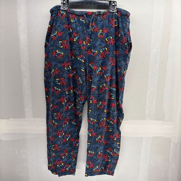 Vintage Marvel Spider-man 2003 Spider Sense Tingle Pajama Pants Size XL EUC - Picture 1 of 3